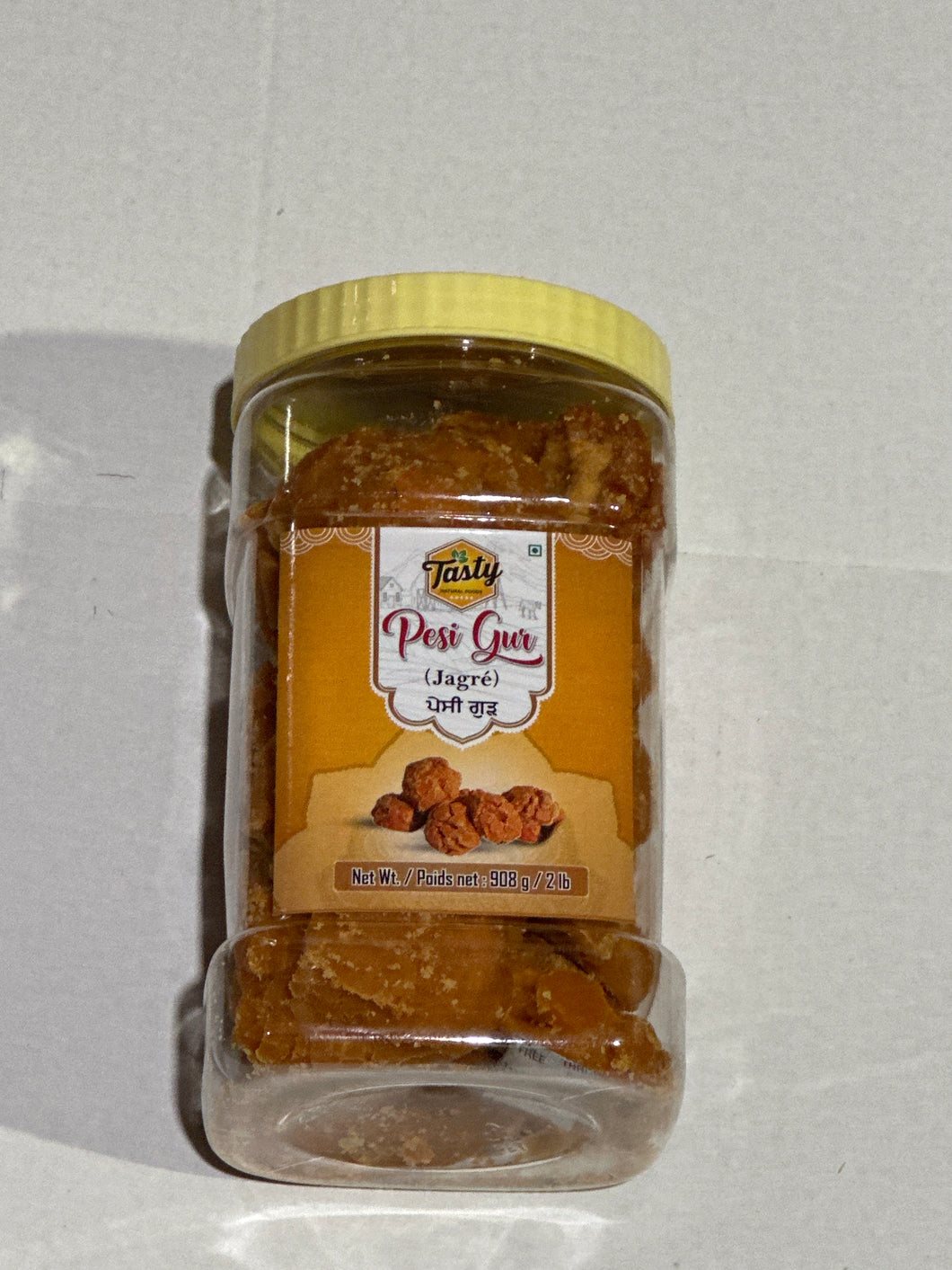 TASTY PESI GUR IN JAR 12 X 2LB/908GM