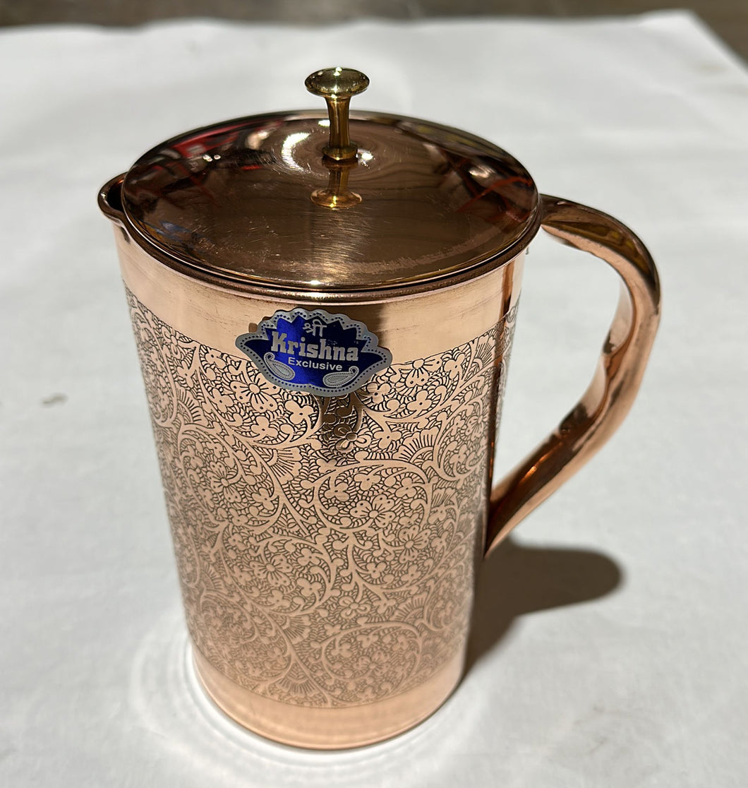 COPPER JUG EMBOSSED NO.4