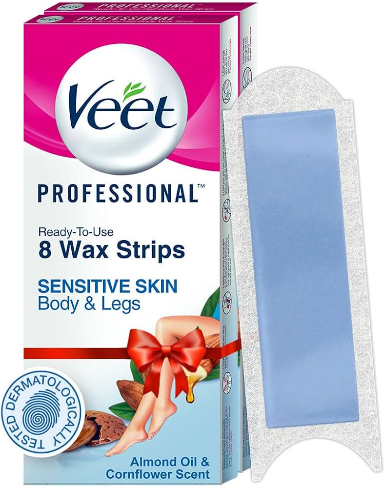 VEET HAIR REMOVER STRIPS SENSITIVE SKIN 8 TRIPS X 12 PCS