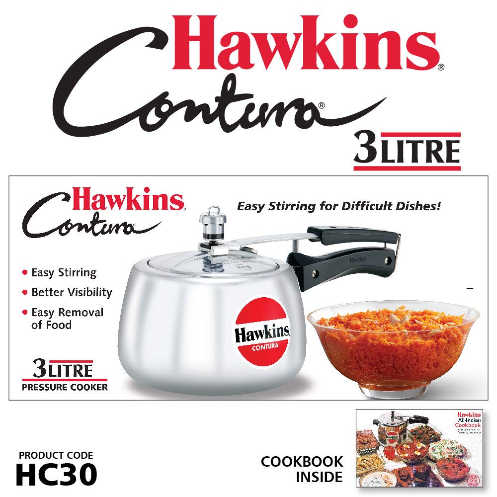 HAWKINS CONTURA COOKER (HC30) 3 LITRE