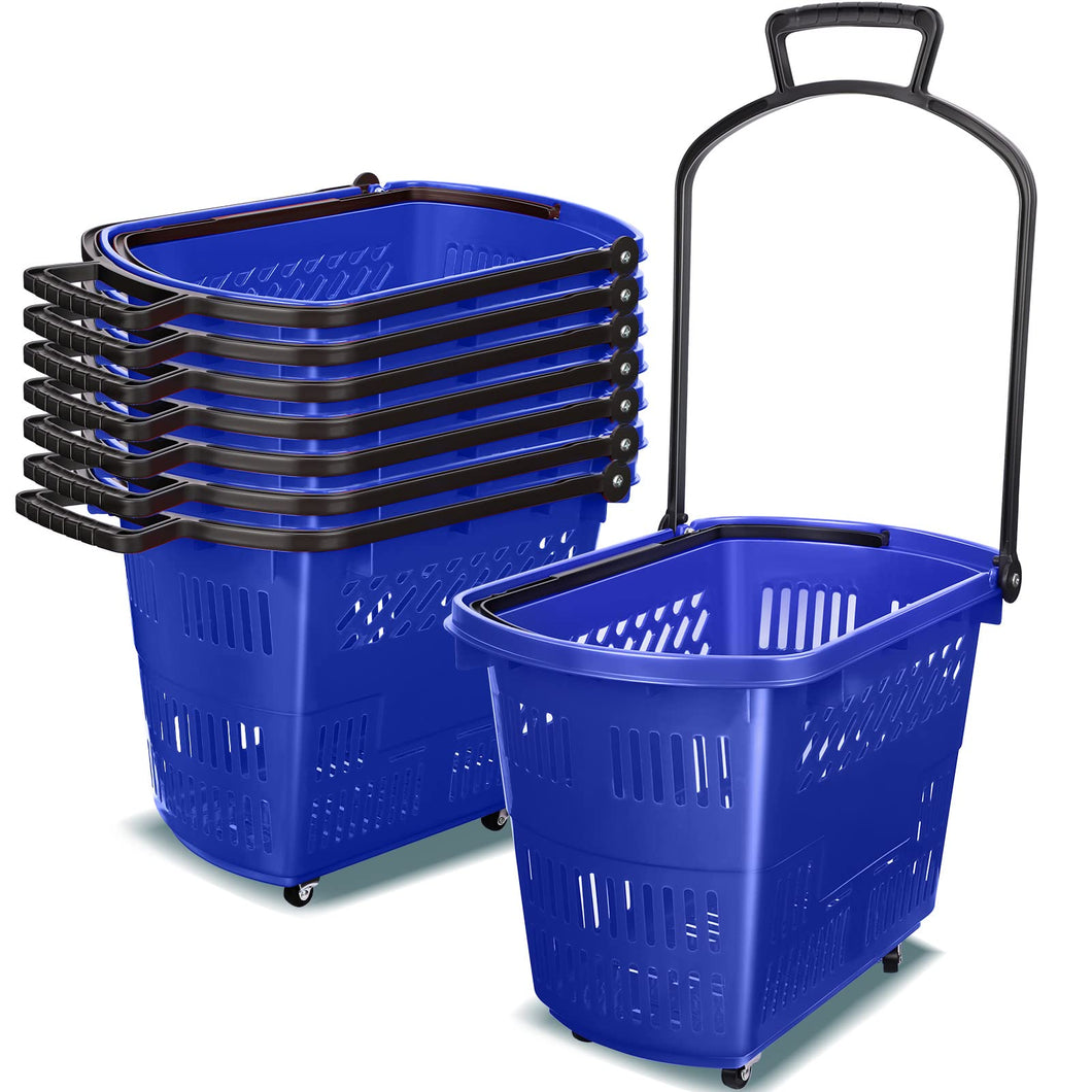 SHOPPING BUCKET ROLLING WITH HANDLE 8 PCS