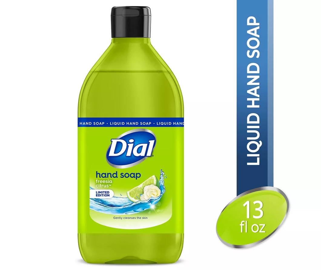 DIAL HAND SOAP LIQUID FREESIA CITRUS 6 X 385 ML