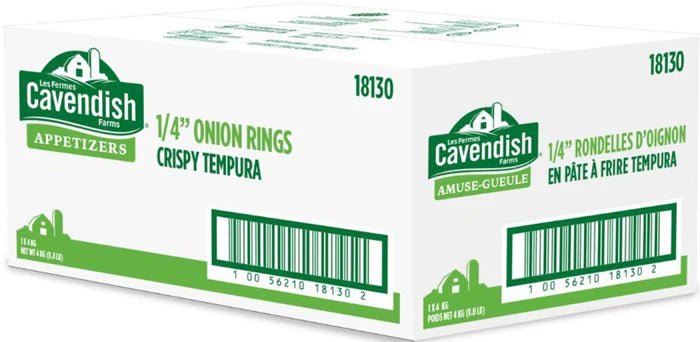 CAVENDISH FROZEN ONION RINGS 4KG