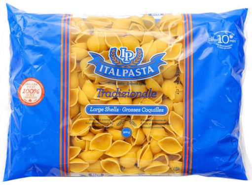 ITALPASTA LARGE SHELLS 12 X 900 GM