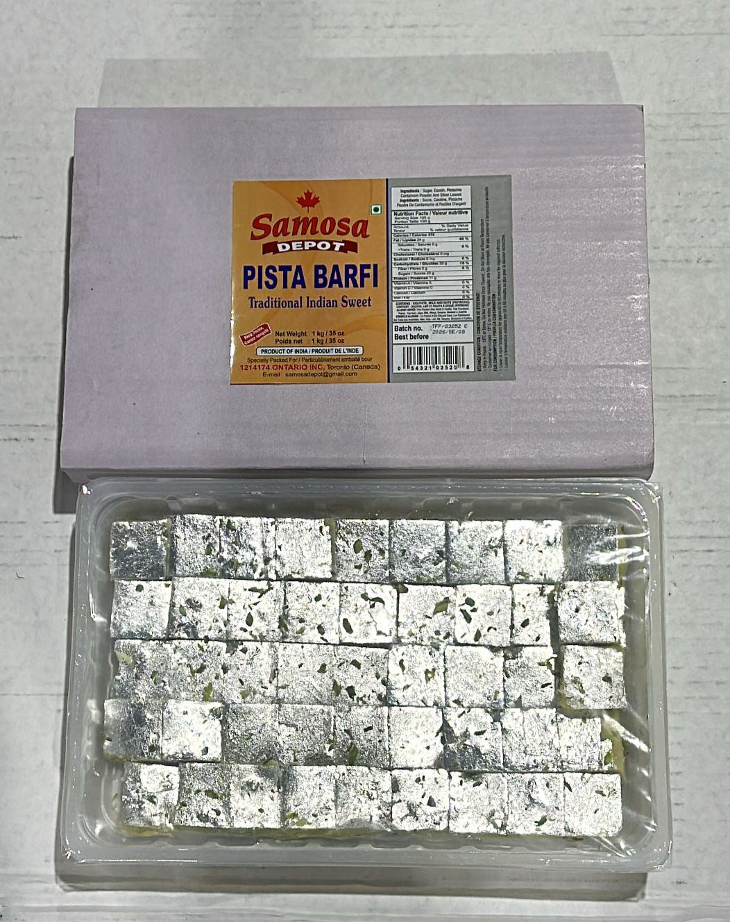 PISTA BURFI 8 X 1KG