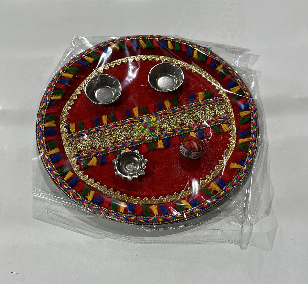 DECO POOJA THALI 12 PCS