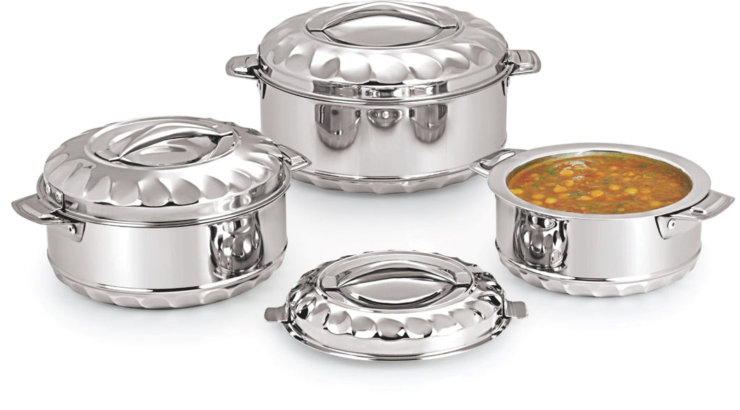 STEEL HOT POT 3 PCS SET (1LT,1.5LT,2.5LT)