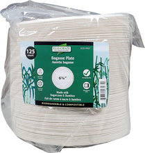 Load image into Gallery viewer, 6.75" ROUND BAGASSE PLATE (ECO CRAZE) 4 X 125 CT
