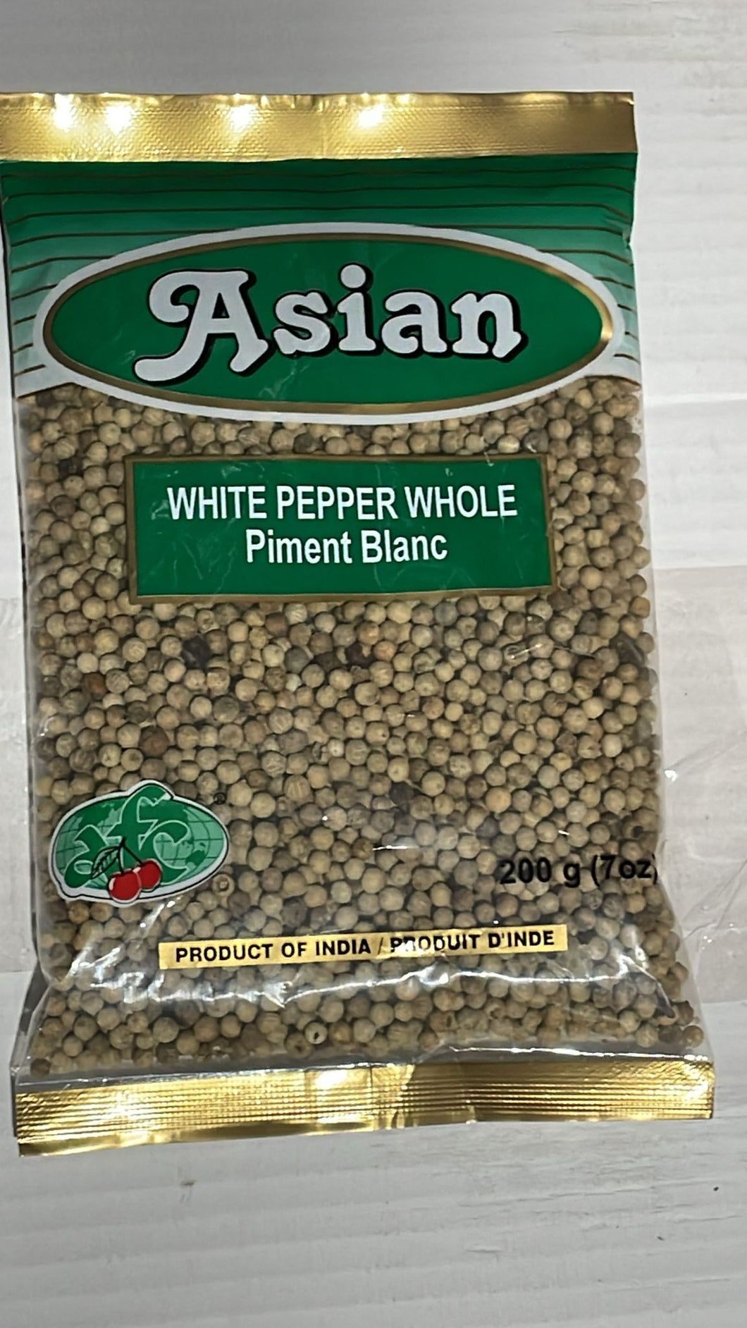 WHITE PEPPER WHOLE 40 X 200G