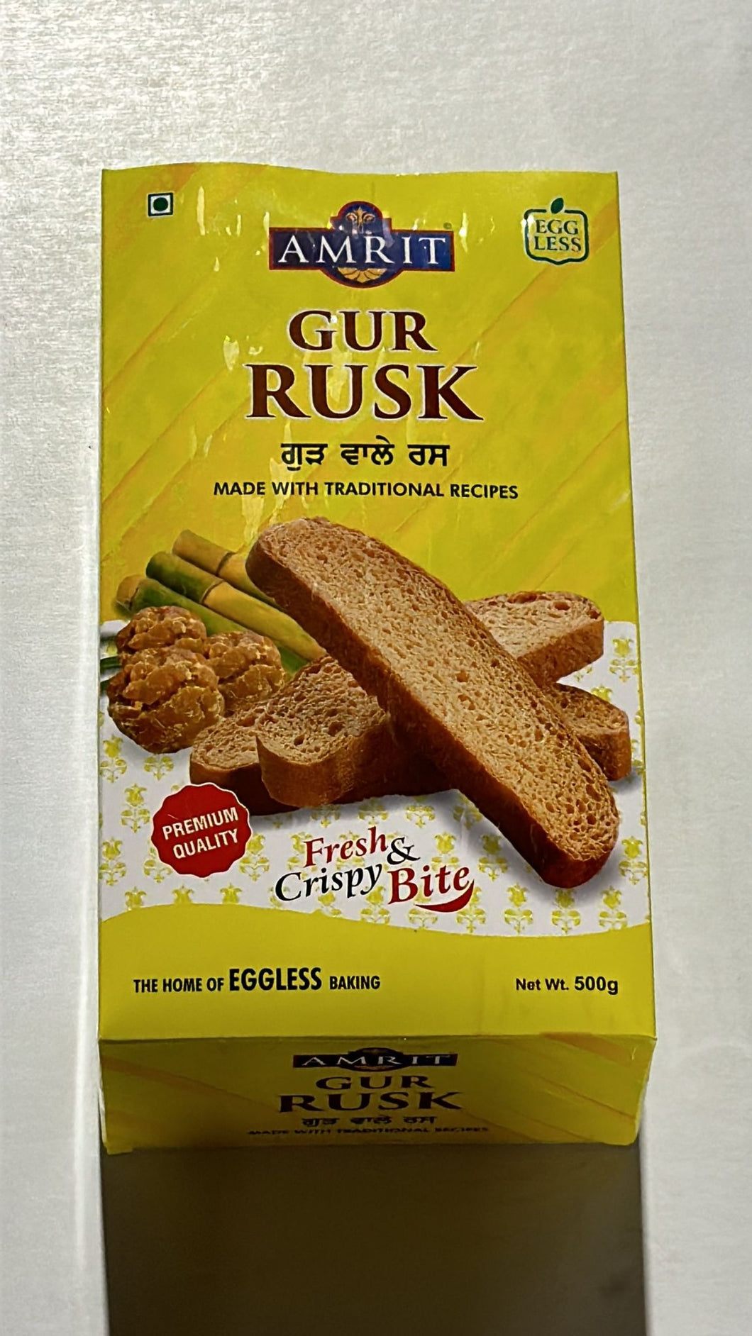 AMRIT GUR RUSK 12 X 500 GM