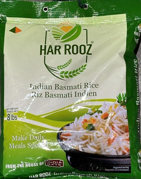 INDIA GATE HAR ROOZ RICE 4 X 8LB