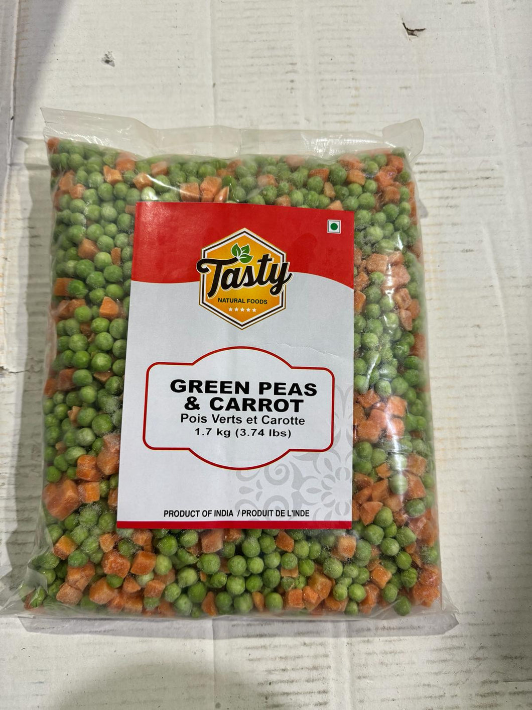 TASTY FROZEN PEAS & CARROT 6 X 1.70 KG