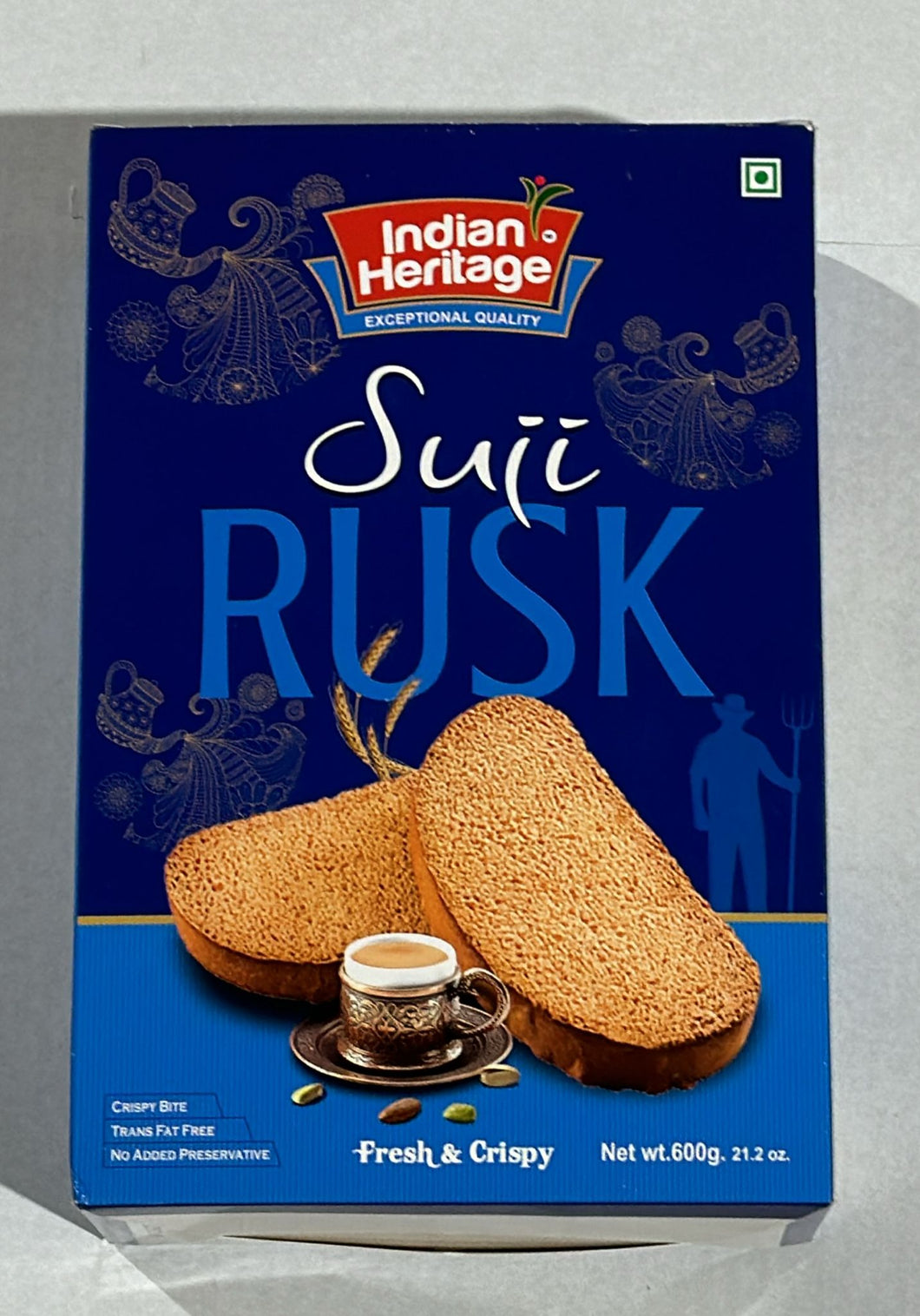 INDIAN HERITAGE SOOJI RUSK 20 X 600 GM