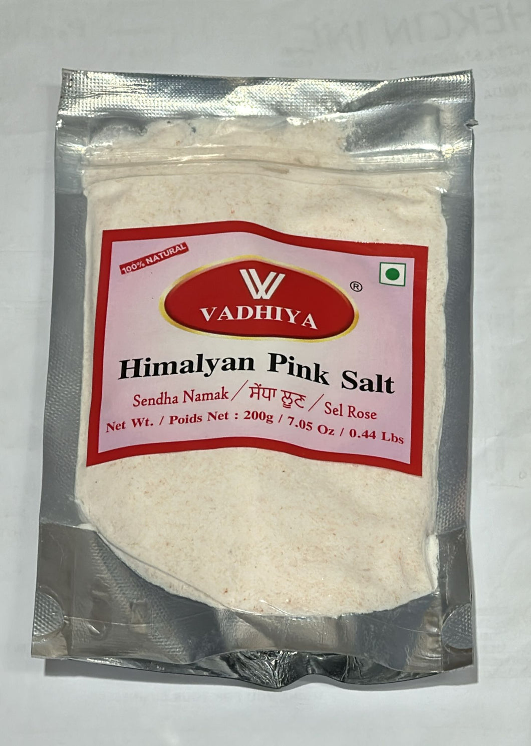 VADHIYA HIMALYAN PINK SALT 50 X 200 GM