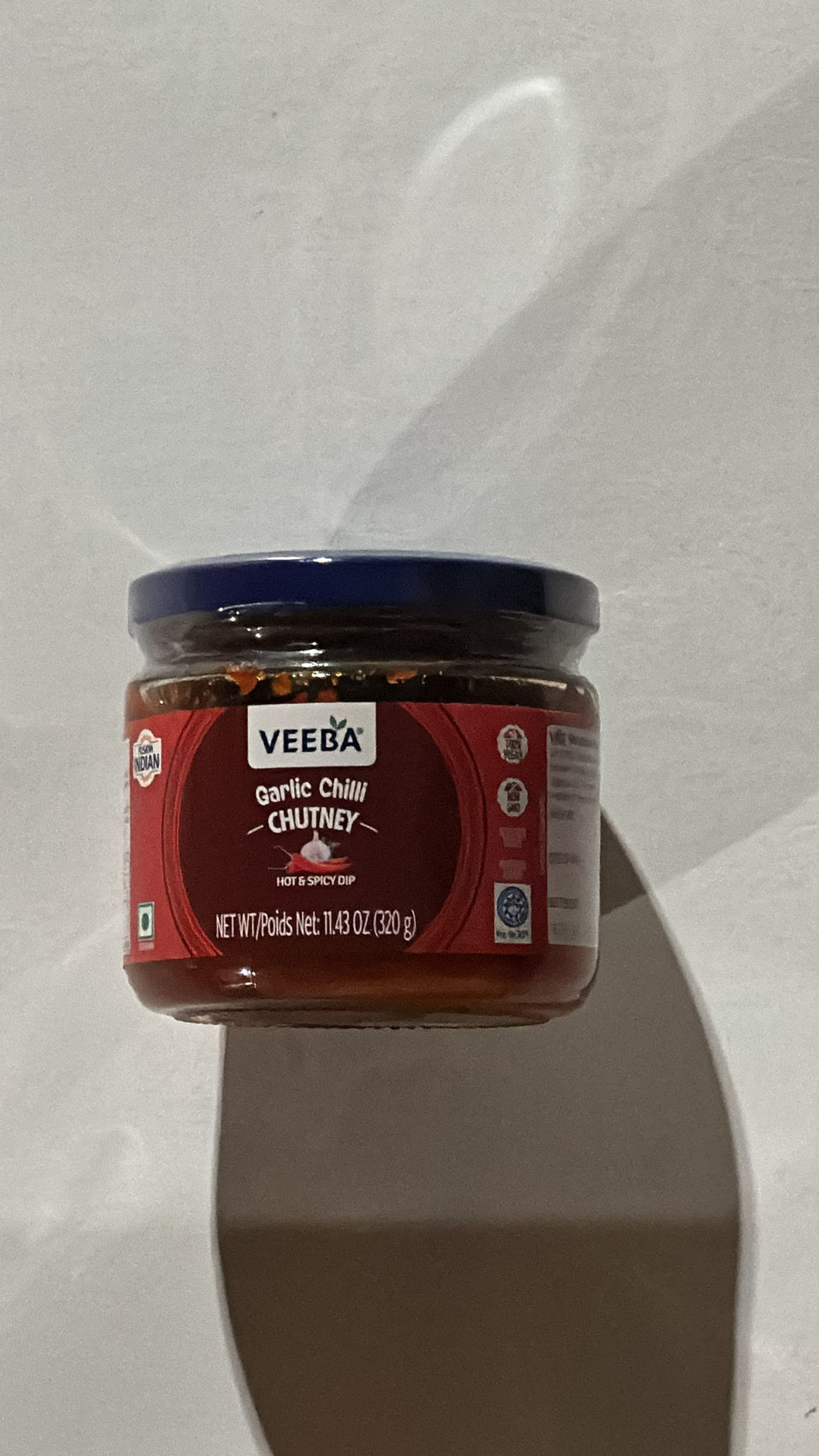 VEEBA GARLIC CHILLI CHUTNEY 6 X 320 GM