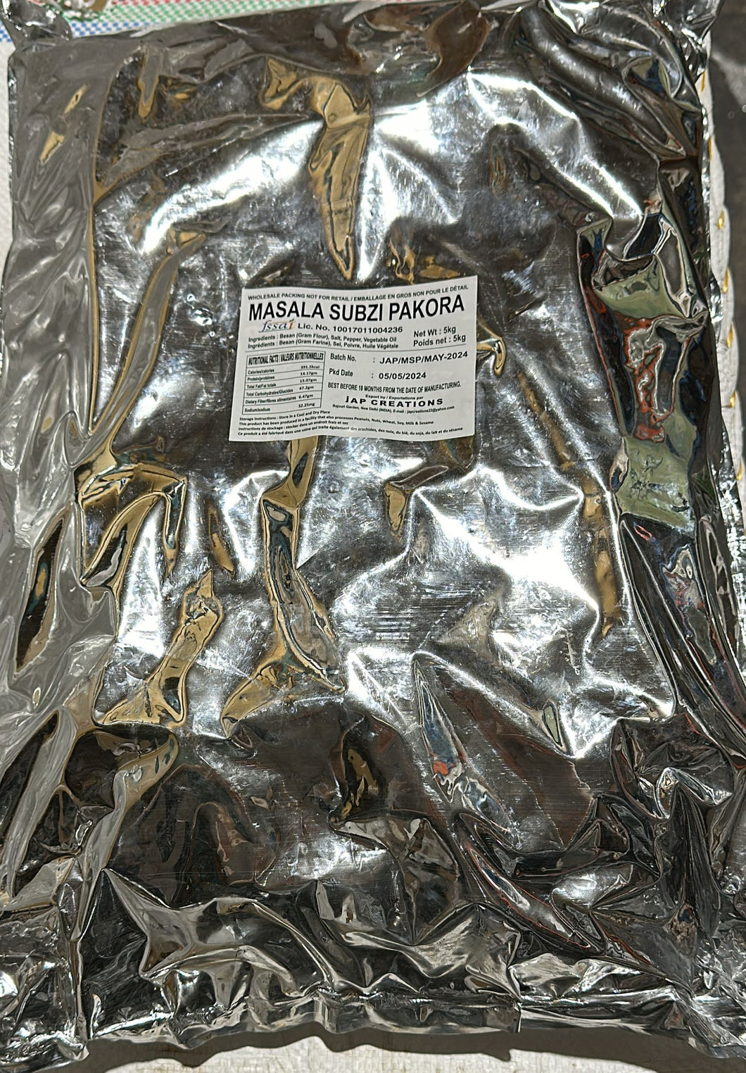 SABJI PAKORA MASALA 5KG X 2PKT