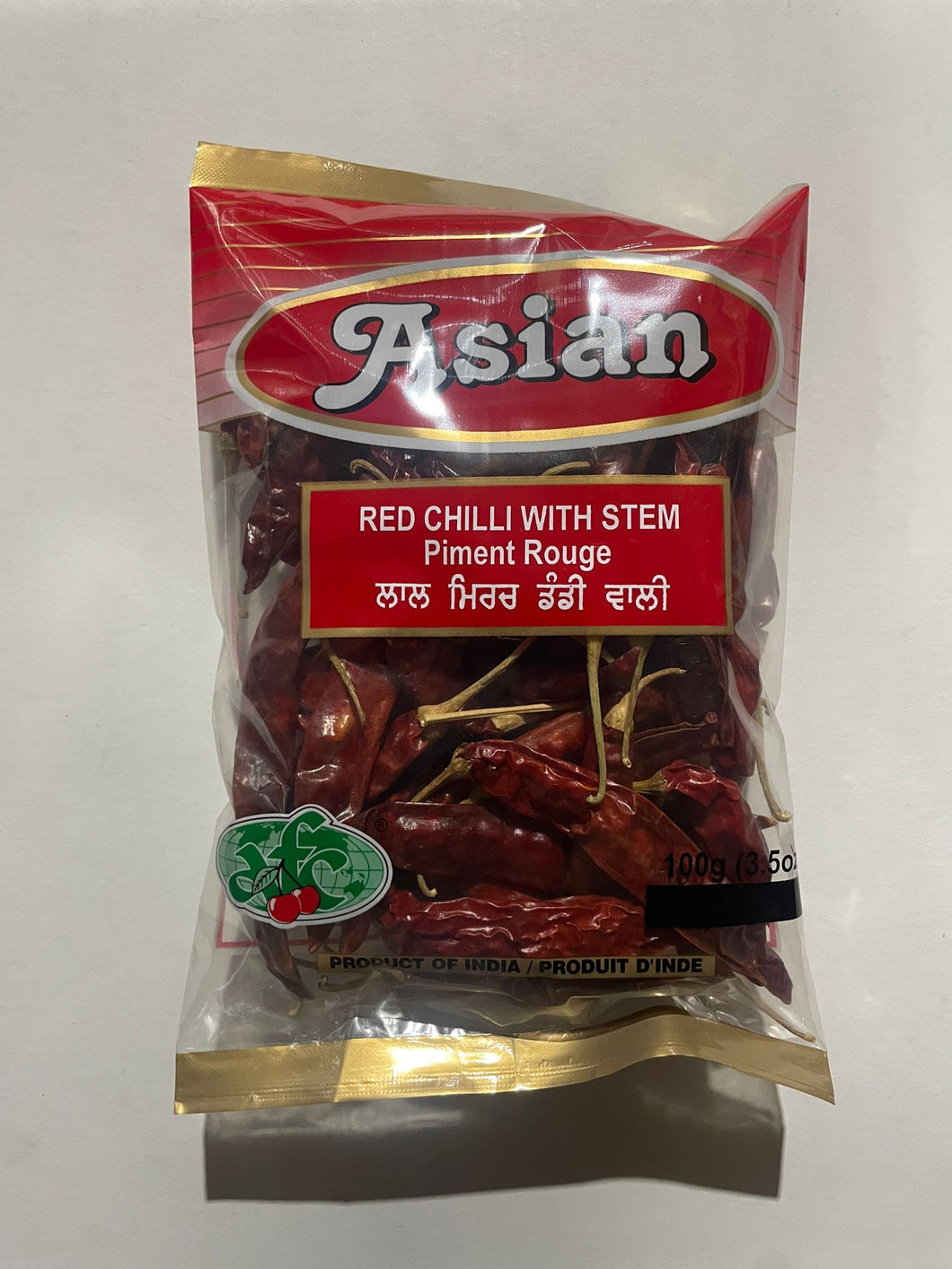 RED CHILLI WITH STEM 15 X 200 G