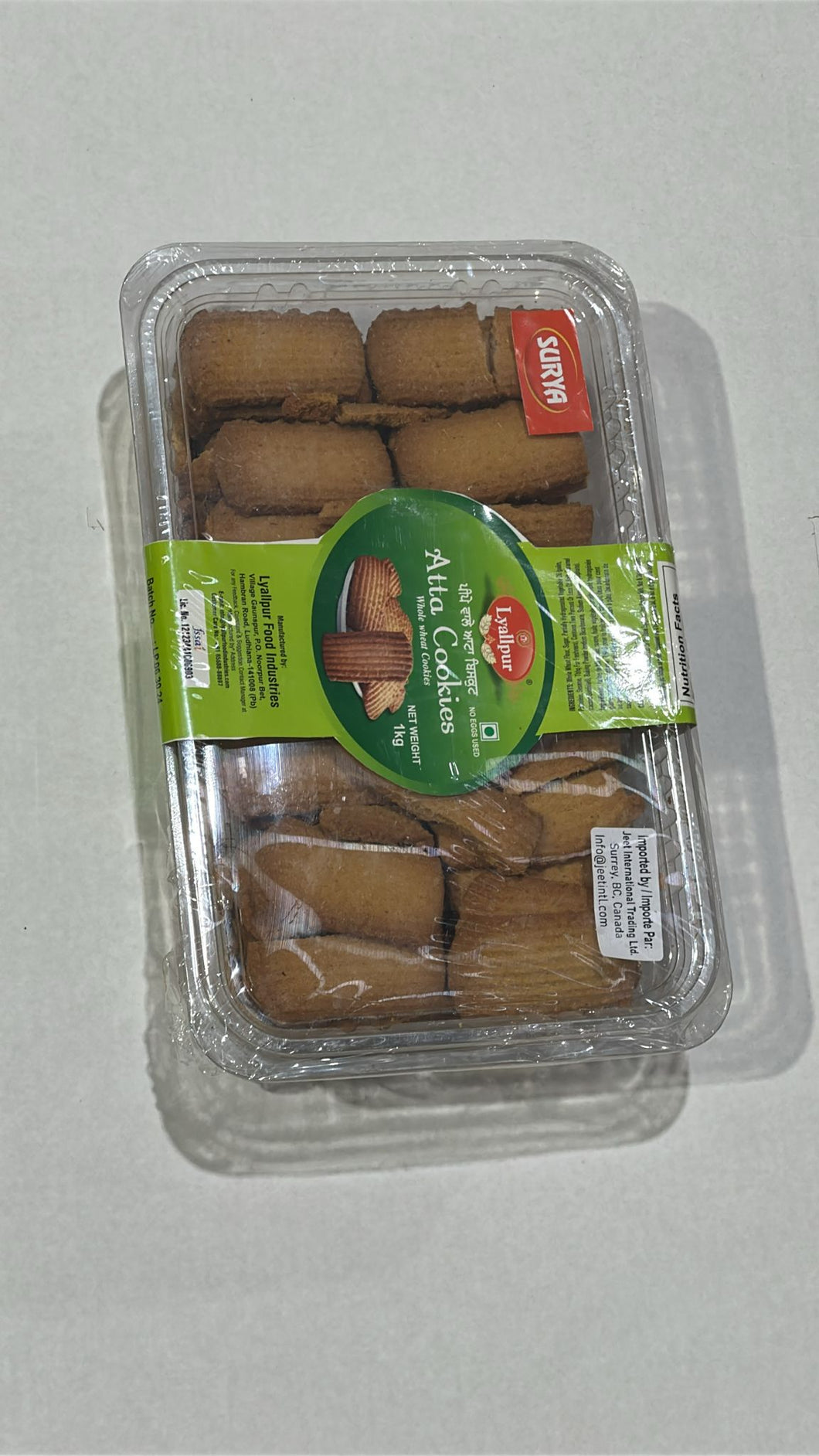 LYALLPUR ATTA COOKIES 4 X 1 KG