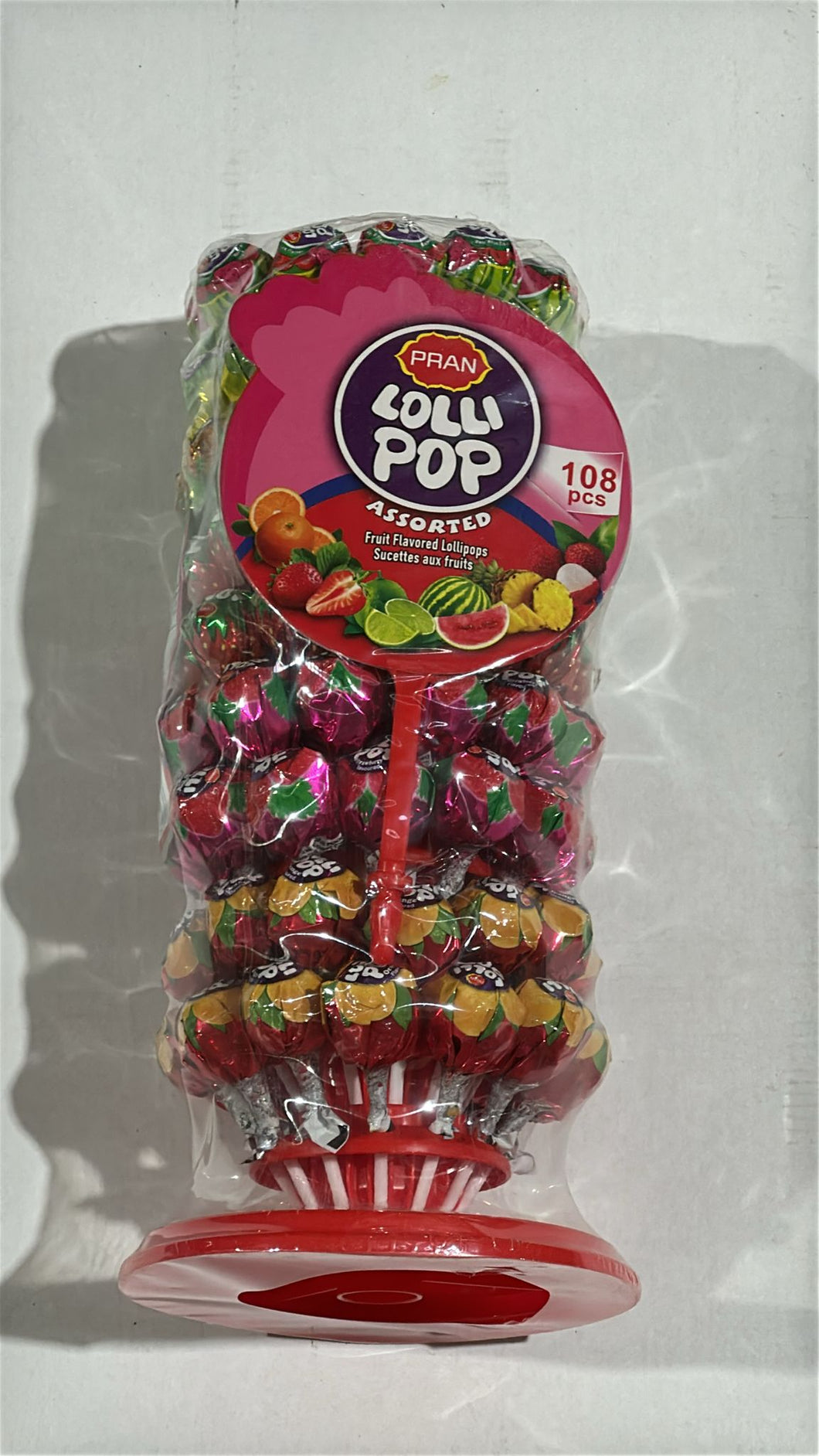 PRAN LOLLIPOP ASSORTED 108 PC X 6 JAR