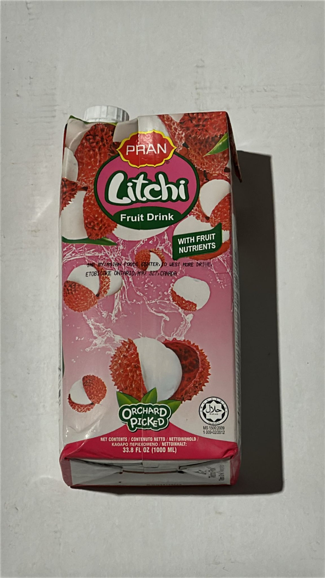 PRAN LITCHI JUICE 12 X 1 LT