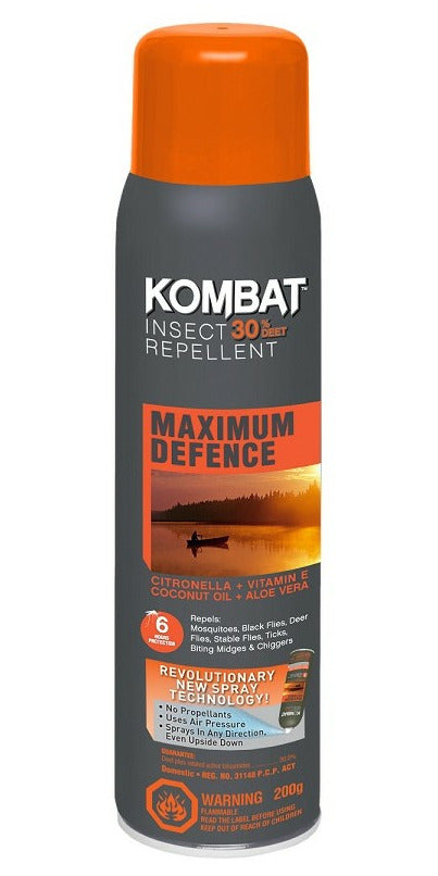 KOMBAT MAXIMUM DEFENCE INSECT SPRAY 12 PC X 200 GM