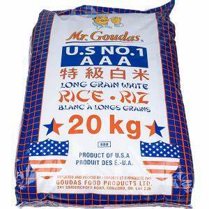 MR. GOUDAS USA LONG WHITE RICE 20KG