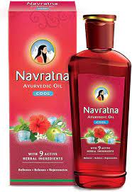 HIMANI NAVRATTAN AYURVEDIC RED HAIR OIL 180ML X 12 PC