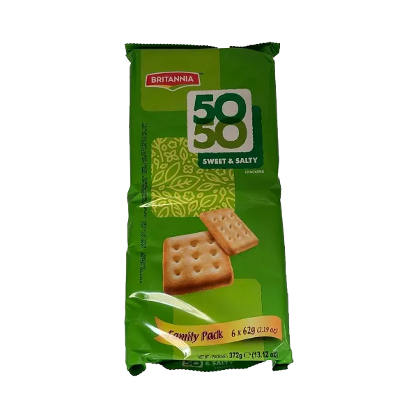 BRITANNIA FIFTY FIFTY  (FAMILYPACK) 8X6X62GM