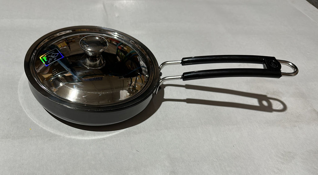 HARD ANODISED FRY PAN WITH LID 20