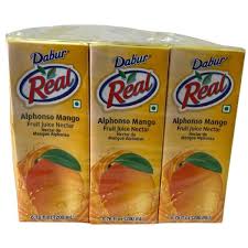 DABUR REAL ALPHONSO MANGO JUICE 5 X 6X 200 ML