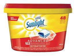 SUNLIGHT DISHWASHER TABS 4 X 48 CT