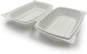 CLAMSHELL WHITE CONTAINER 9X6  200 CT