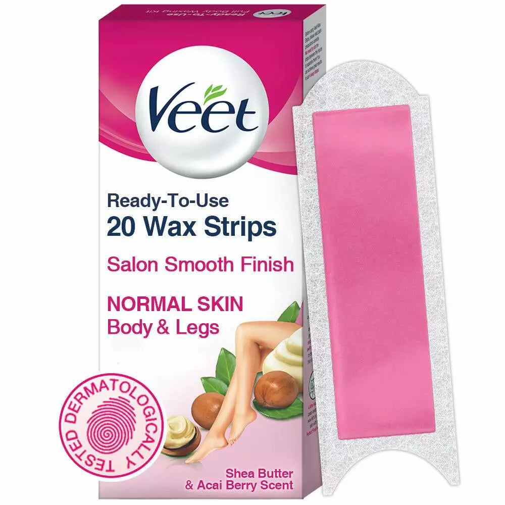 VEET HAIR REMOVER STRIPS- NORMAL SKIN 20 STRIPS X 6 PCS