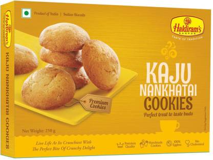 HALDIRAM KAJU NANKHATAI COOKIES 10X250GM