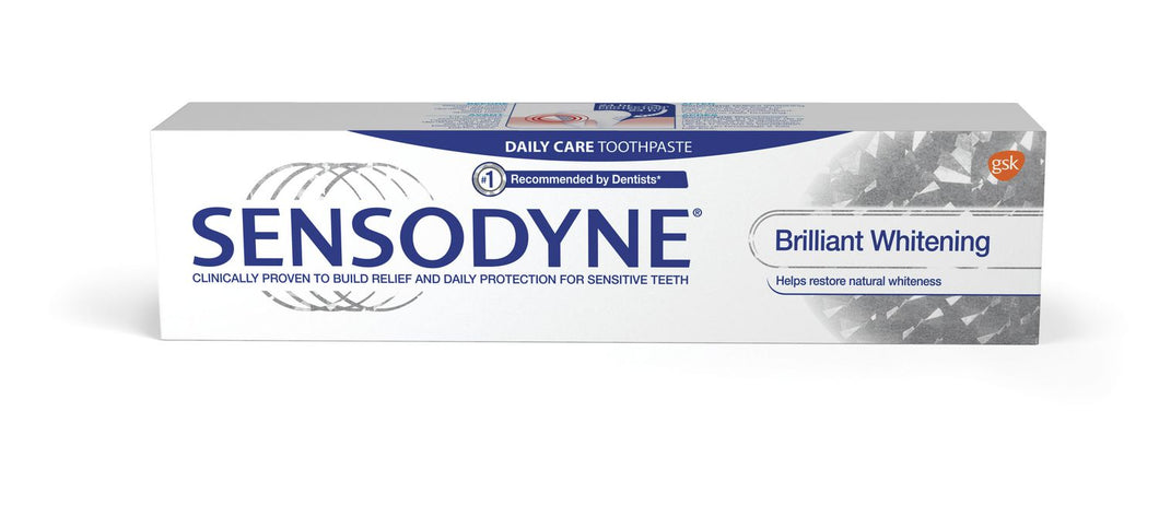 SENSODYNE TOOTHPASTE BRILLIANT WHITENING (12X100ML)