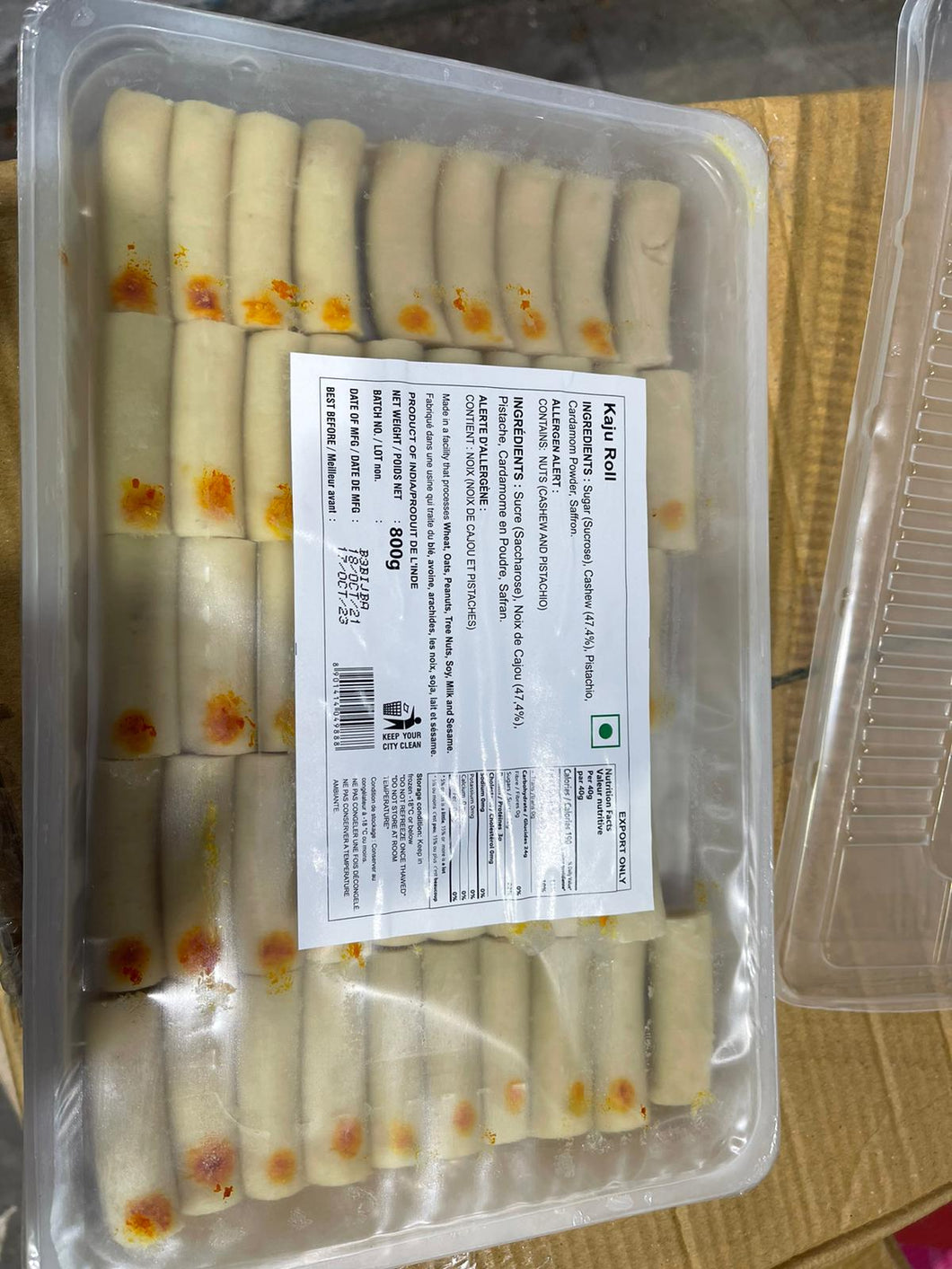 KAJU ROLL 10 X 800 G