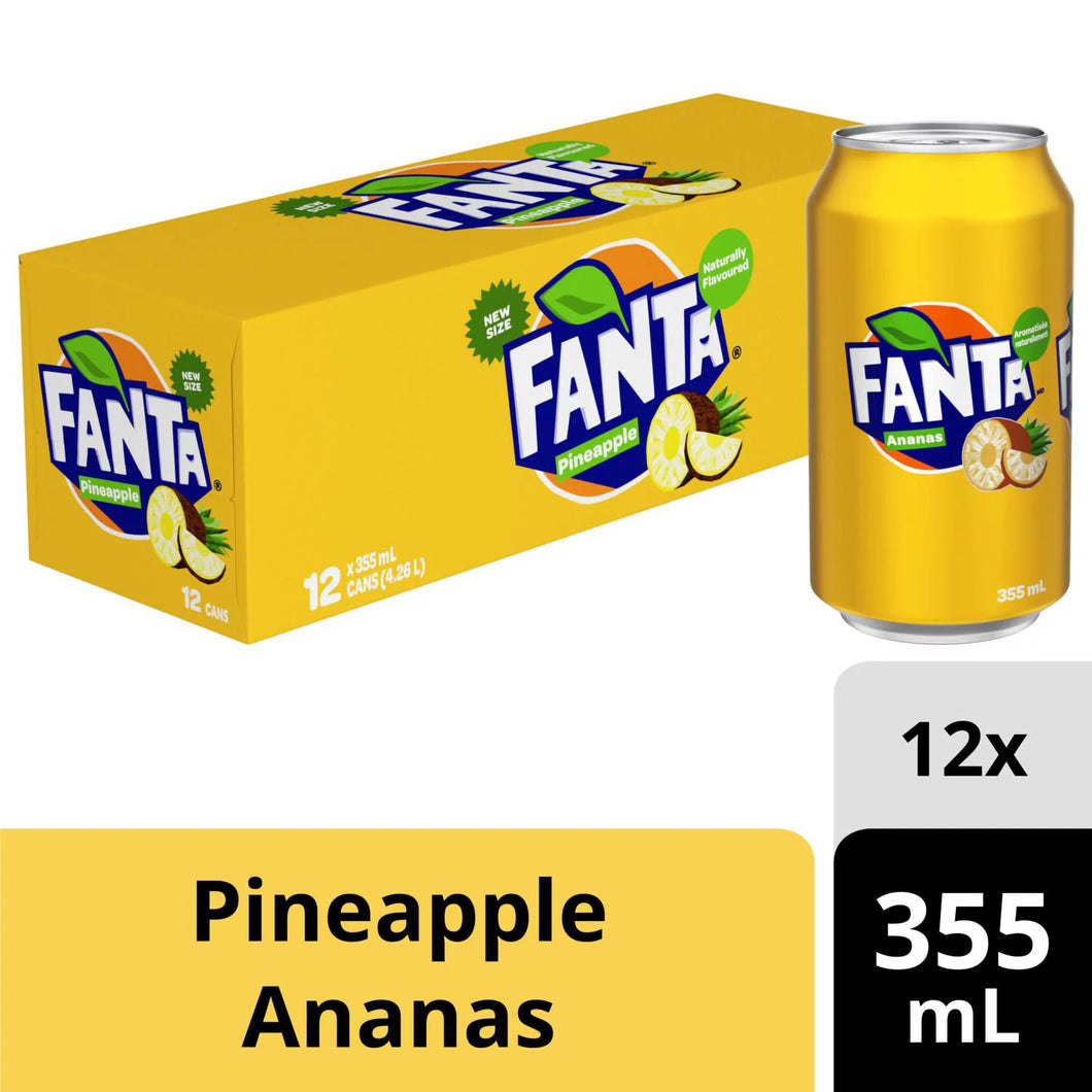 FANTA PINEAPPLE 12 X 355 ML