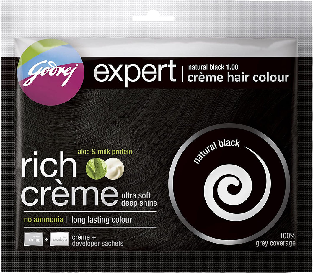 GODREJ EXPERT BLACK HAIR CREME 24X20ML