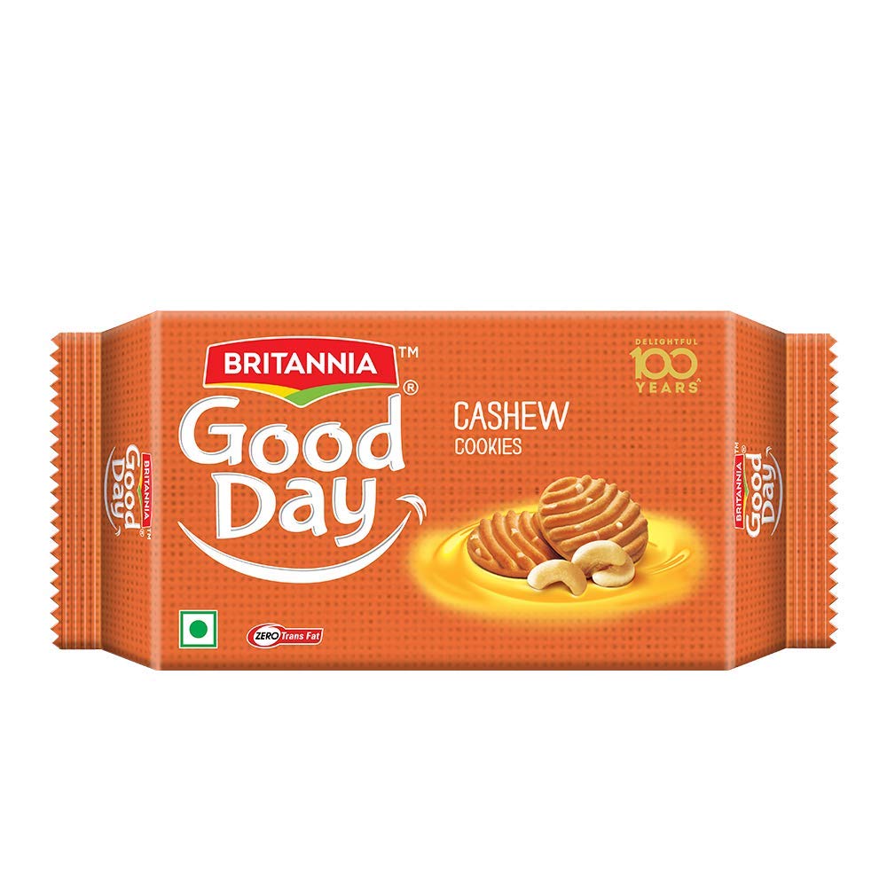 BRITANNIA GOODDAY CASHEW COOKIES 24 X 75 G