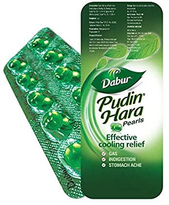 DABUR PUDIN HARA PEARL 10 TABLETS X 40 STRIPS