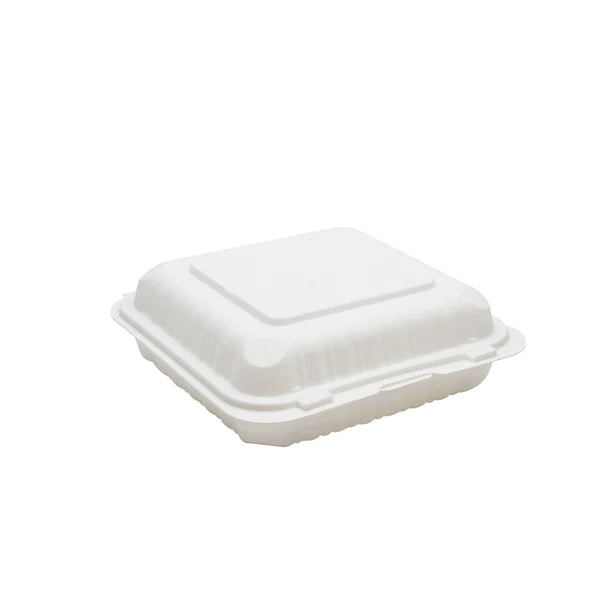 CLAMSHELL CONTAINER 9 X 9 X 3 WHITE-150 crt