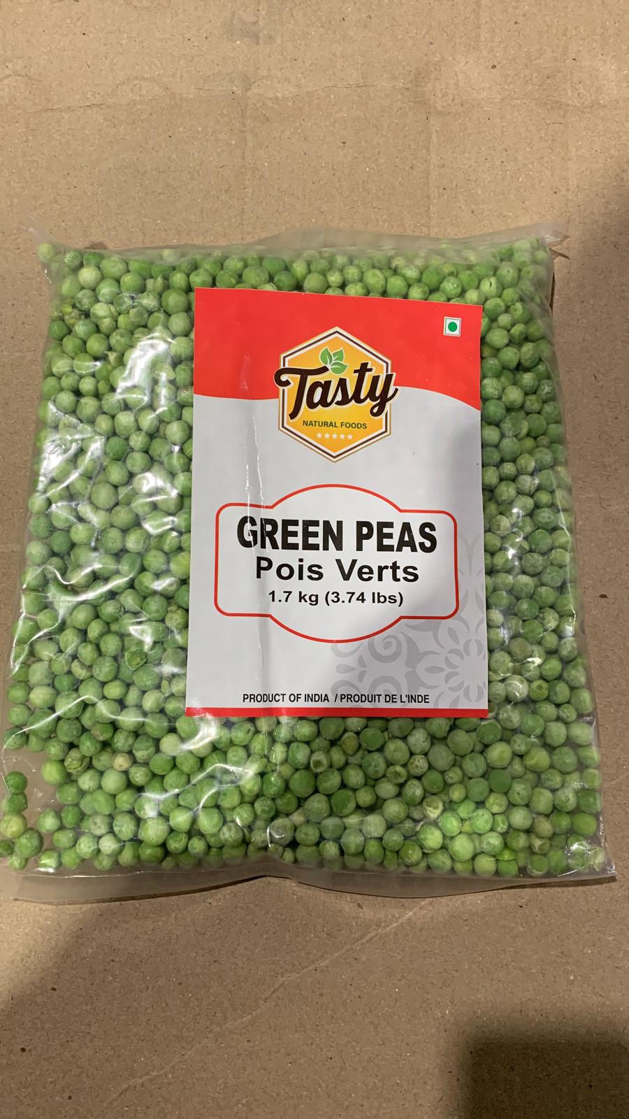 TASTY FROZEN GREEN PEAS 6 X 1.70 KG