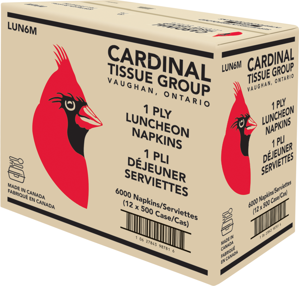 CARDINAL LUNCH NAPKINS 12X500 6000