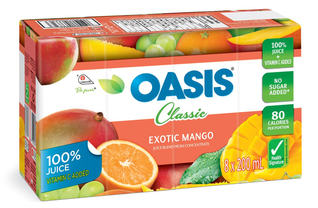 OASIS EXOTIC MANGO JUICE 4X8X200ML