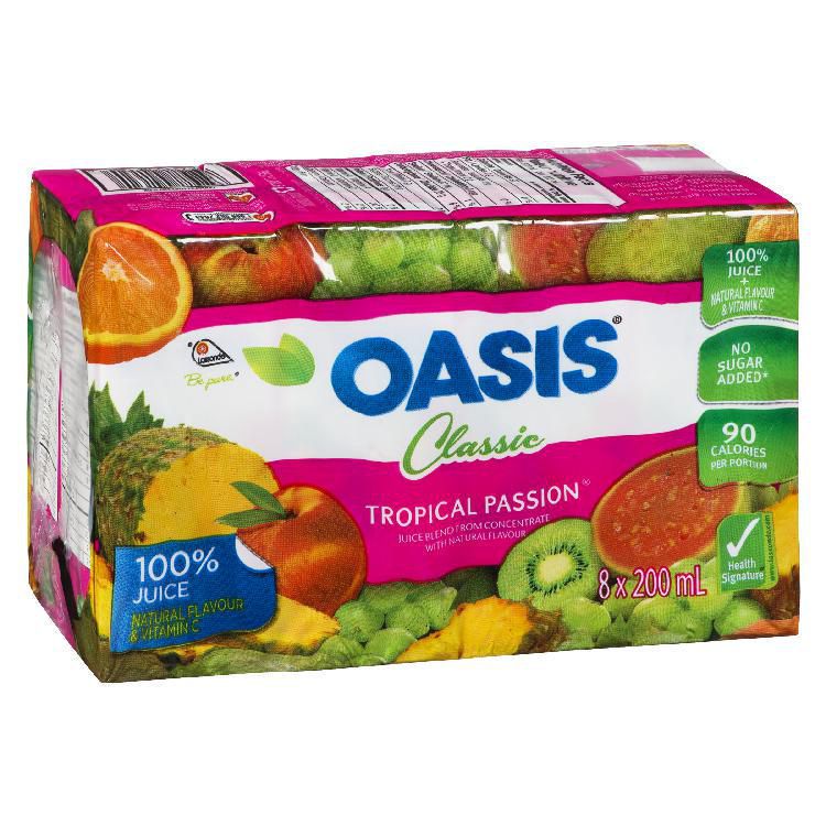 OASIS TROPICAL PASSION 4X8X200ML