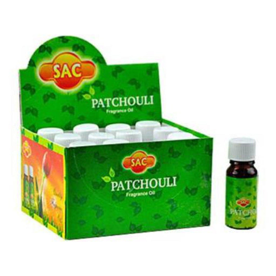 SAC PATCHOULI FRAGRANCE OIL 12X10ML