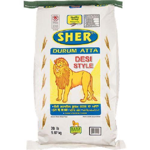 SHER (BRAR) DESI STYLE ATTA 20 LB