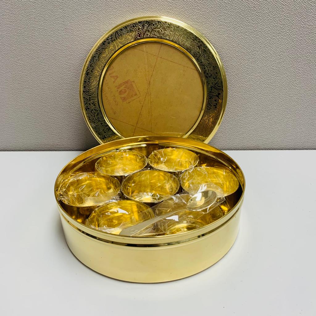 BRASS MASALA BOX 2PC