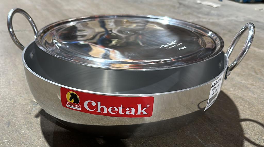 CHETAK KARAHI WITH LID 40 CM 4 PCS