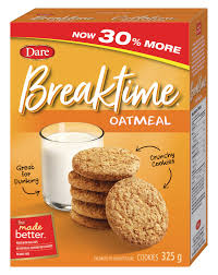 DARE BREAKTIME OATMEAL COOKIES 12 X 285G